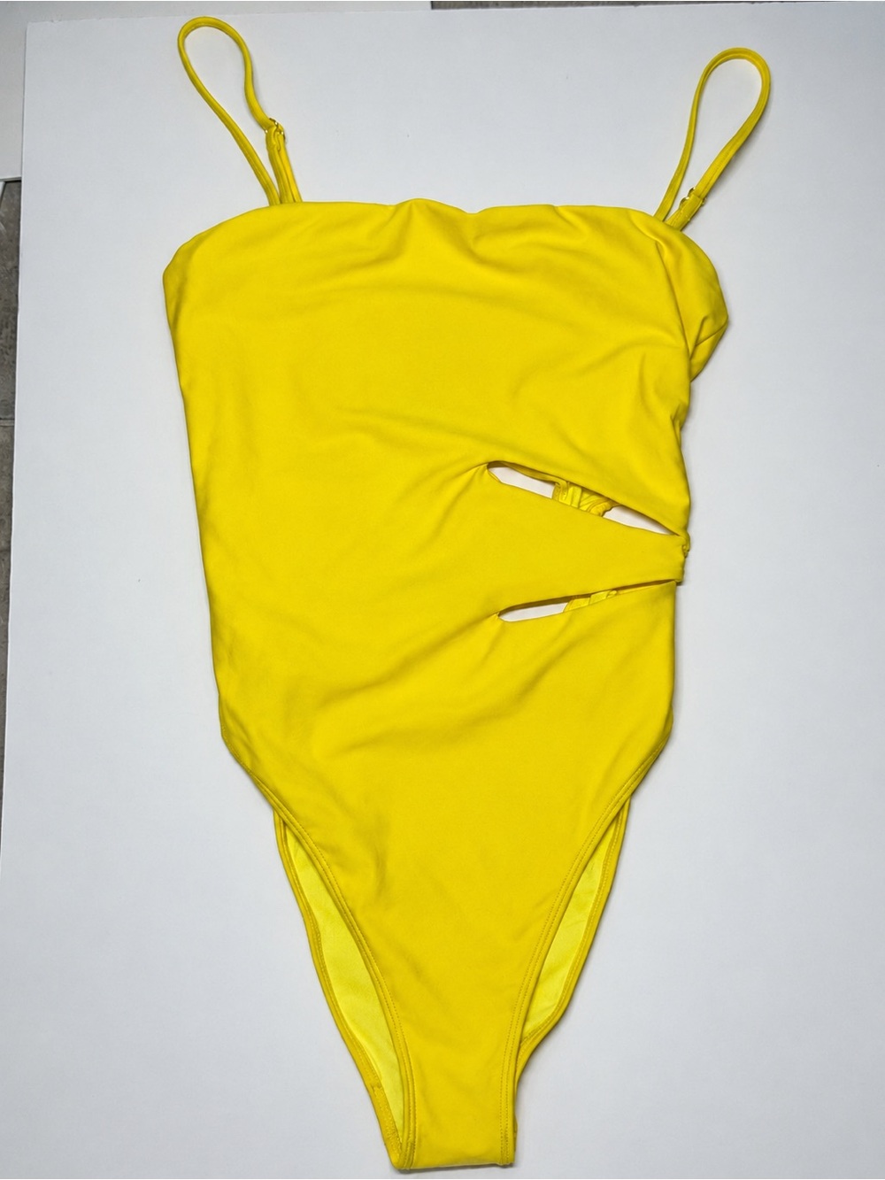 Ramy Brook Ravi Cut-Out One-Piece Swimsuit - Lemon Drop Yellow